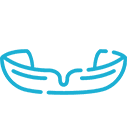 blue mouthguard icon